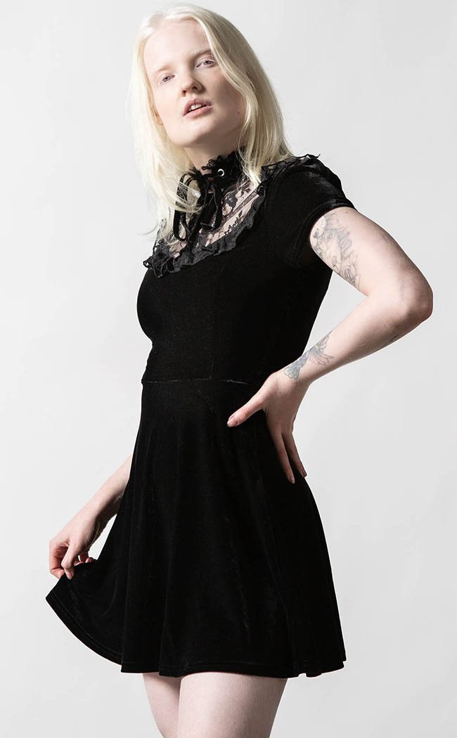 gothic dress to impress Evernight Black Lace Dress | Killstar Australia