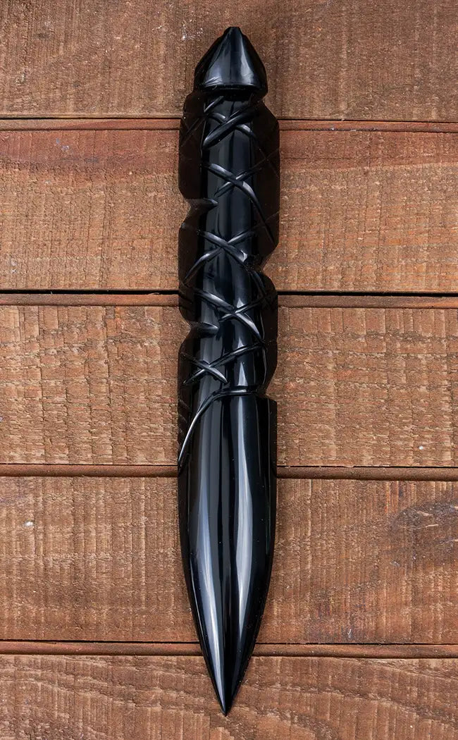 Hand Crafted Obsidian Athame
