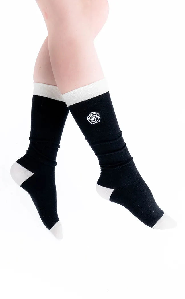 Haute Flora Black Socks