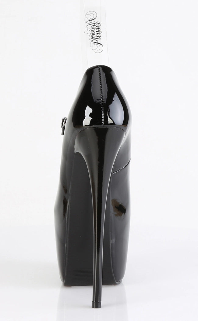 JUBILANT-28 Black Patent Mary Jane Heels