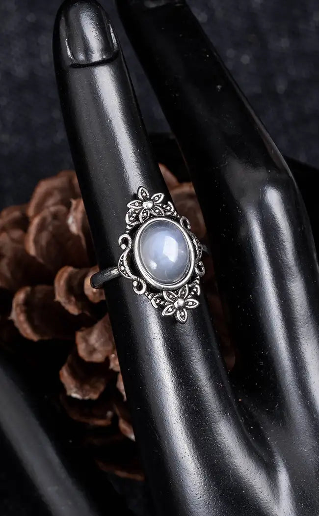 Moonstone Stainless Steel Ring
