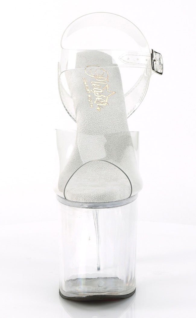 NAUGHTY-808 Clear Platform Heels-Pleaser-Tragic Beautiful