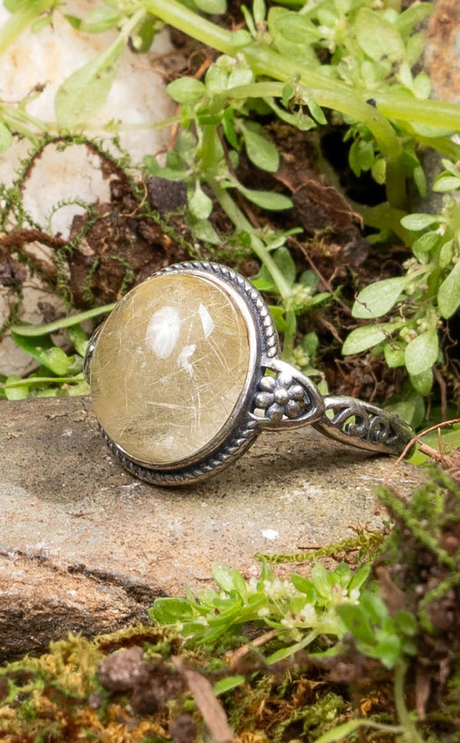 Ophira Gold Rutile Quartz Sterling Silver Rings | Assorted