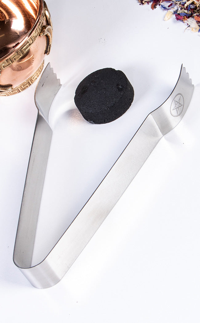 Pentagram Tongs for Incense and Charcoal-Incense-Tragic Beautiful