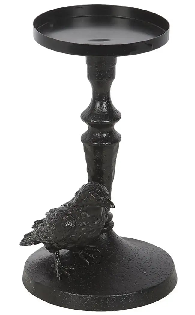 Raven Pillar Candle Holder
