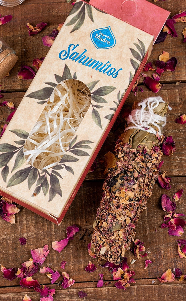 Sacred Handmade Cleansing Stick | Rose-Cleansing Wands & Smudge Sticks-Tragic Beautiful