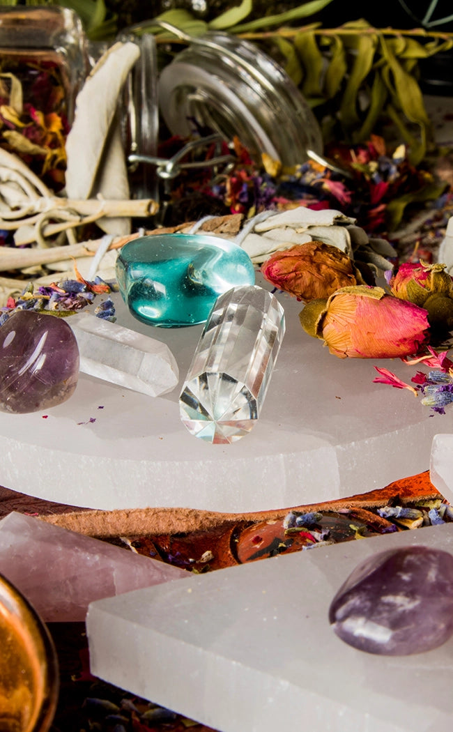 Selenite Charging Plate | Pentagram