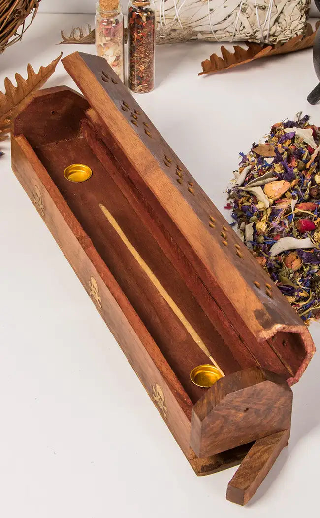 Skull | Wooden Incense Box