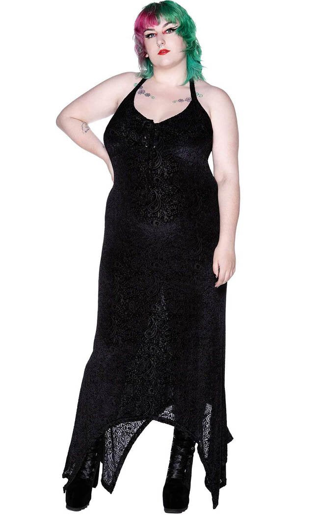 Killstar Australia | Starry Eyed Velvet Maxi Dress | Gothic Clothing
