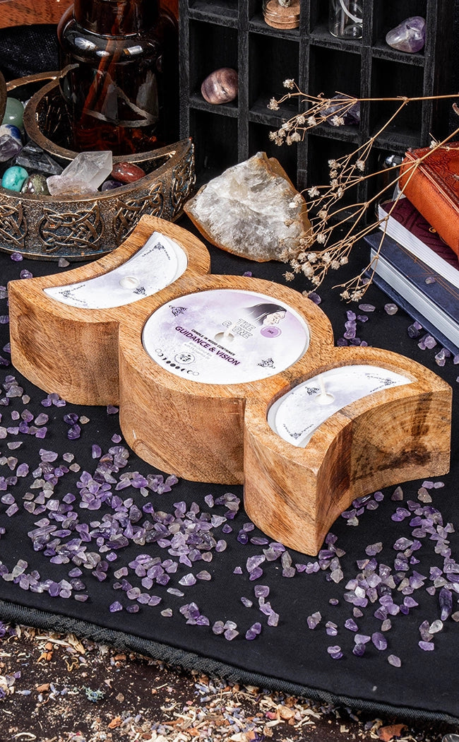 The Crone Crone Guidance & Vision Triple Moon Candle