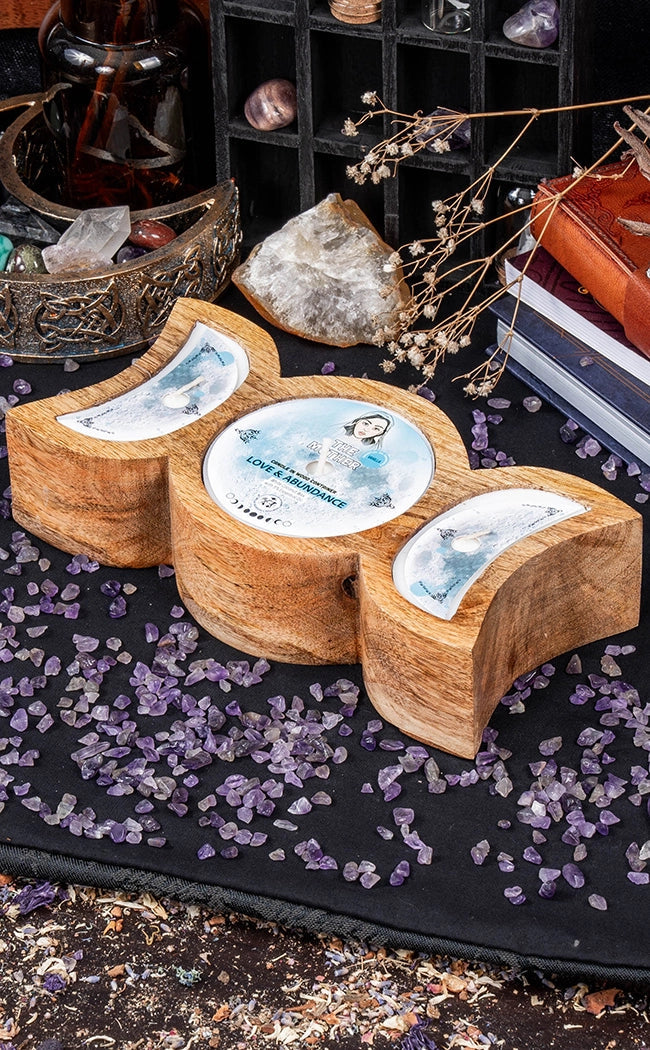 The Mother Love & Abundance Triple Moon Candle