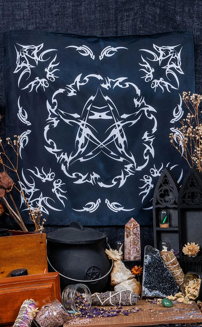 Tribal Pentagram Altar Cloth
