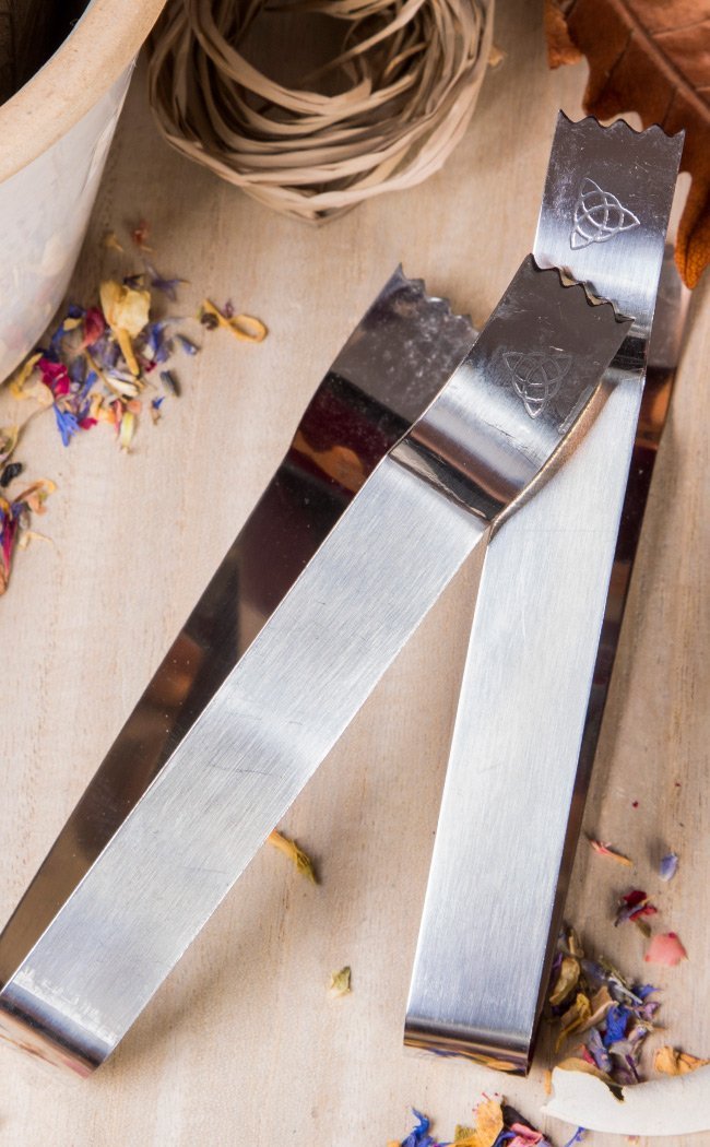 Triquetra Tongs for Incense and Charcoal.-Incense-Tragic Beautiful