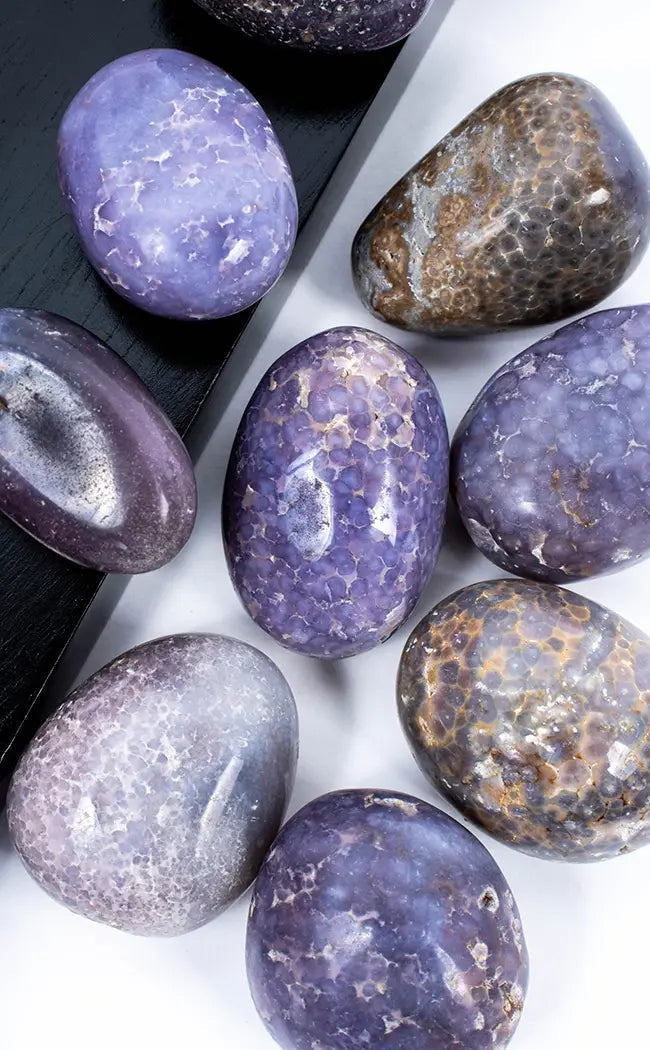 Tumbled Stones | Grape Agate-Tumble Stones-Tragic Beautiful