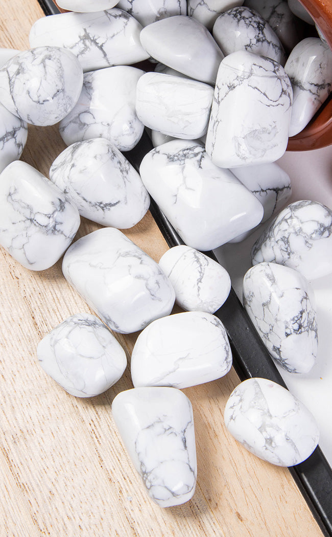 Tumbled Stones | Howlite-Crystals-Tragic Beautiful