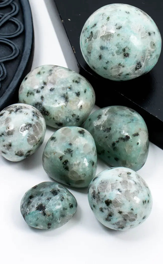 Tumbled Stones | Kiwi Jasper-Tumble Stones-Tragic Beautiful