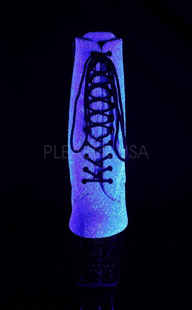 UNICORN-1020G Iridescent Glitter Ankle Boots-Pleaser-Tragic Beautiful