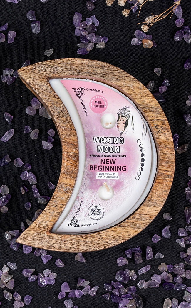 Waxing Moon New Beginnings Candle