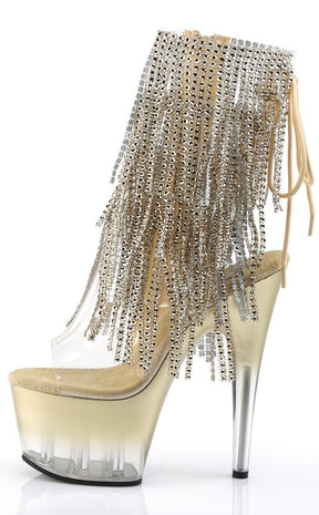 ADORE-1017RSFT Gold Ankle Boots-Pleaser-Tragic Beautiful