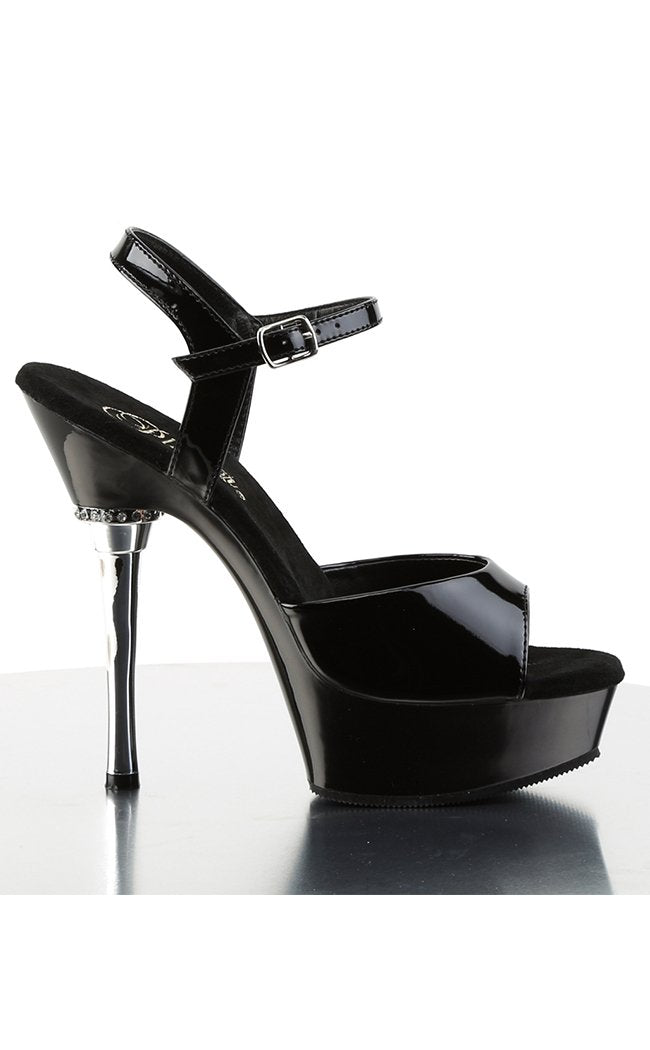 ALLURE-609 Black Patent Heels-Pleaser-Tragic Beautiful