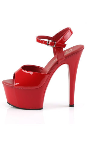 ASPIRE-609 Red Patent Heels-Pleaser-Tragic Beautiful