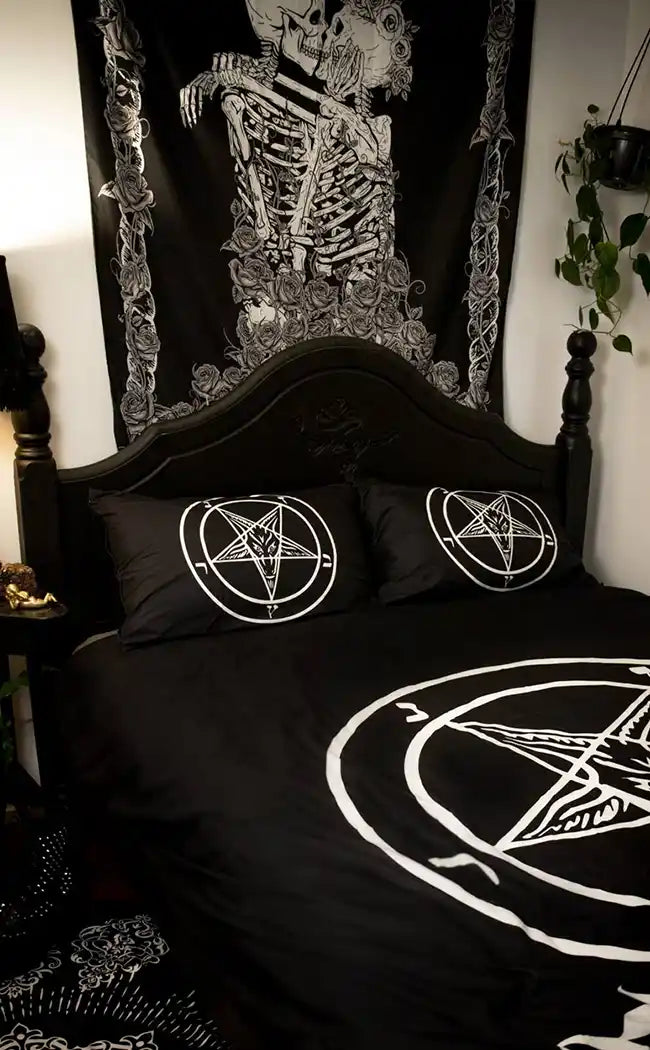 Ave Satanas Quilt Cover & Pillowcases-Wake N Bake-Tragic Beautiful