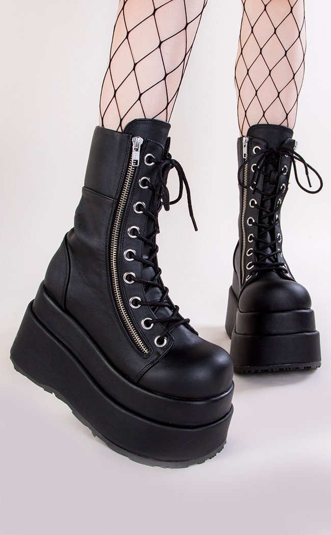 BEAR-265 Vegan Platform Boots-Demonia-Tragic Beautiful