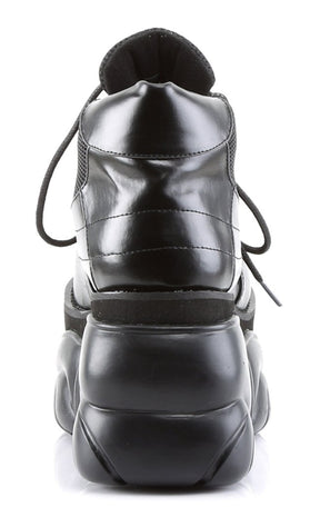 BOXER-01 Black Vegan Leather Shoes-Demonia-Tragic Beautiful