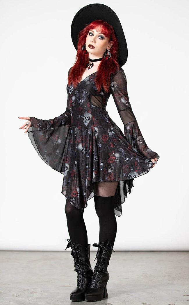 Bellflora Mesh Dress | Killstar Australia | Witchy Gothic Clothing