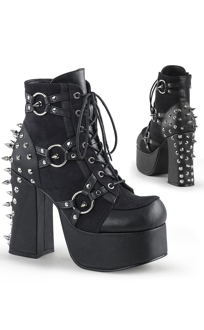 CHARADE-100 Black Boots-Demonia-Tragic Beautiful