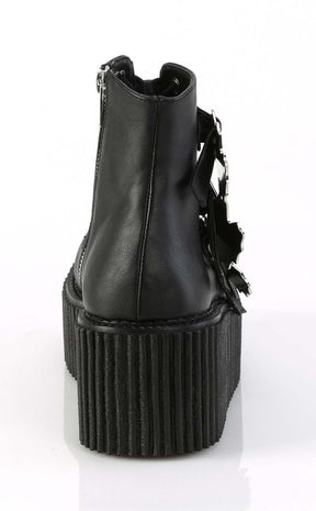 CREEPER-260 Black Matte Creeper Boots-Demonia-Tragic Beautiful