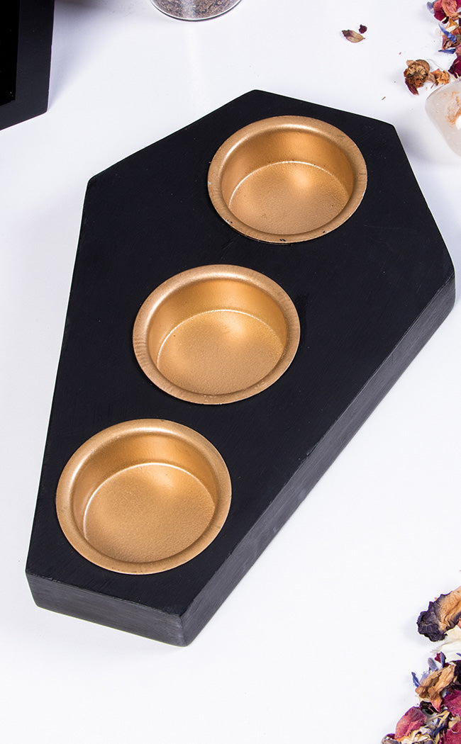 Coffin Tea Light Holder-The Haunted Mansion-Tragic Beautiful