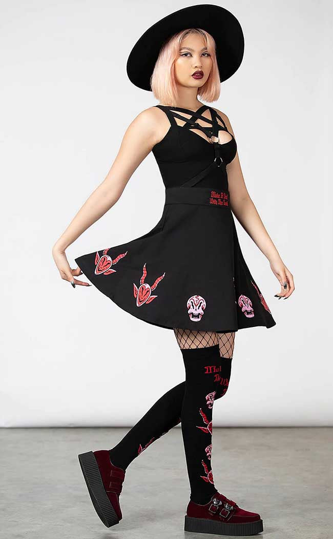 Covenant Skater Skirt-Killstar-Tragic Beautiful