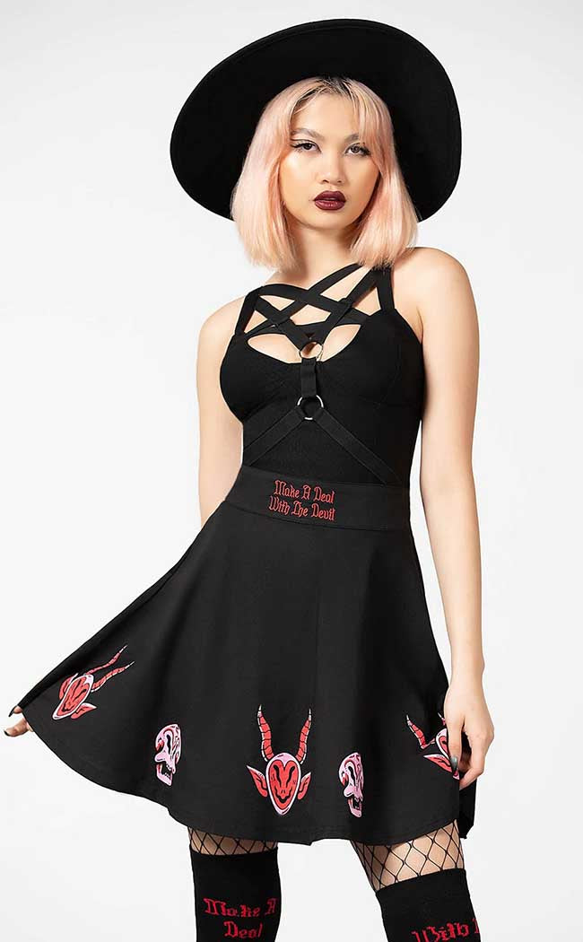 Covenant Skater Skirt-Killstar-Tragic Beautiful