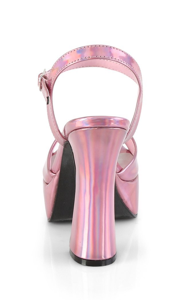 DOLLY-09 Holo Pink Peeptoe Heels-Demonia-Tragic Beautiful