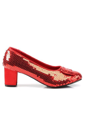 DOROTHY-01 Red Sequins Heels-Funtasma-Tragic Beautiful
