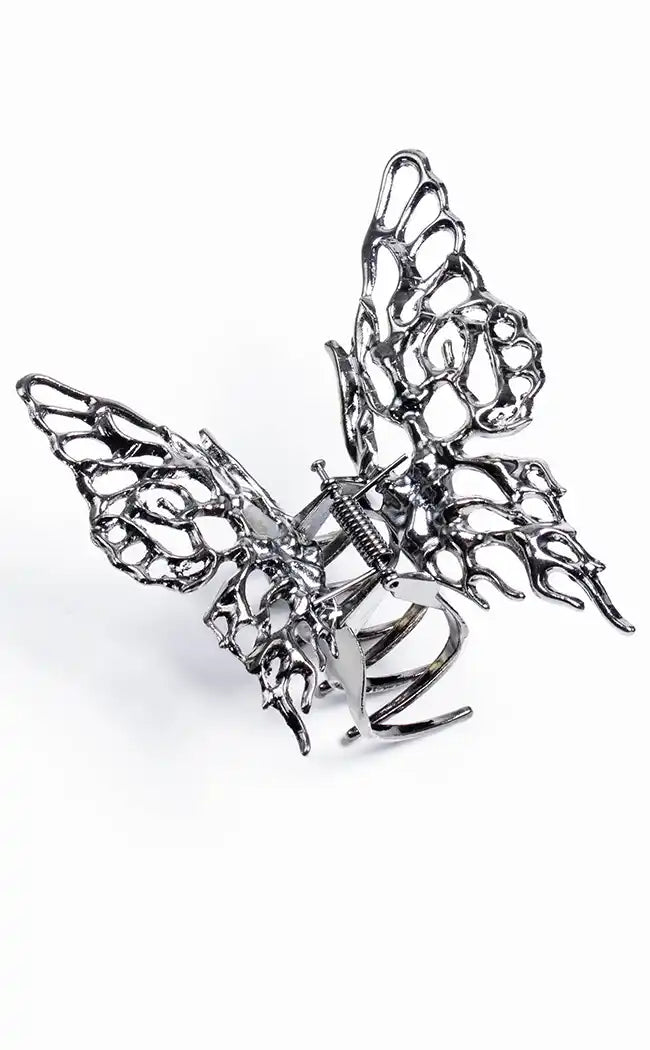Gunmetal butterfly hair clip NWOT Butterfly Hair Clip Gunmetal | eBay main image 3