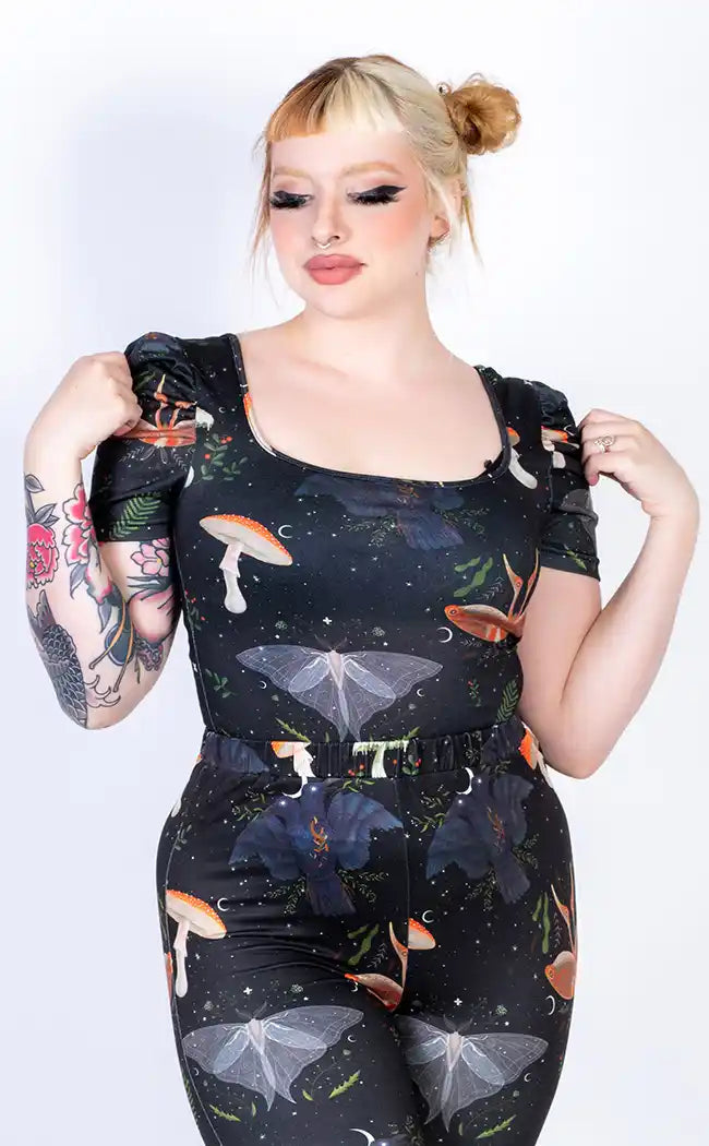 Dark Divine Puff Sleeve Top-Drop Dead Gorgeous-Tragic Beautiful