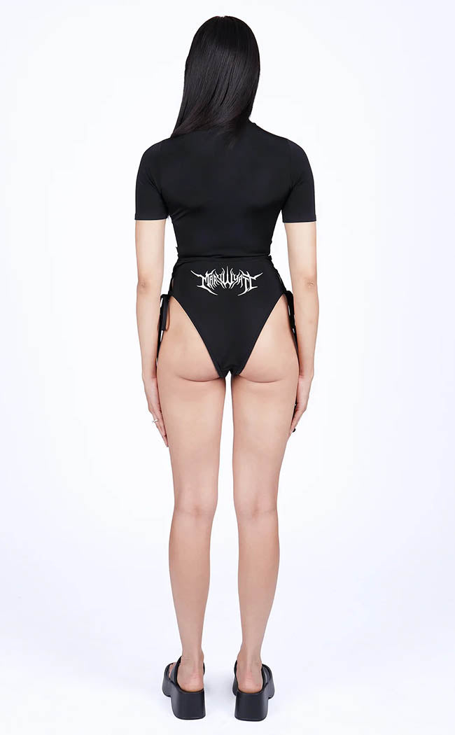 Day of Reckoning High Neck Swim Top-Mary Wyatt-Tragic Beautiful