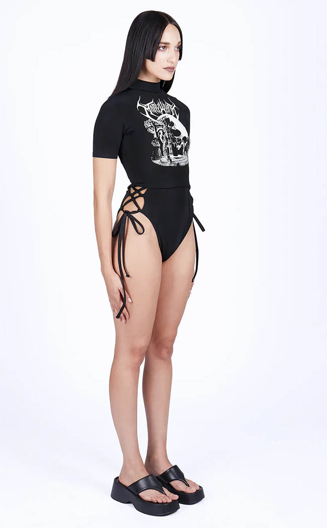 Day of Reckoning High Neck Swim Top-Mary Wyatt-Tragic Beautiful