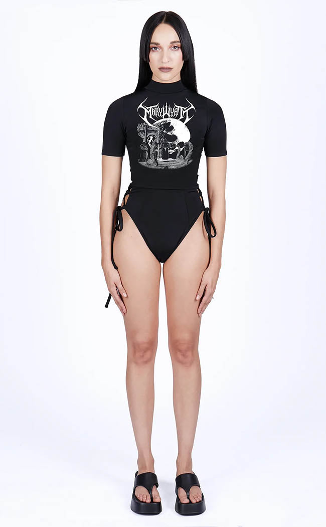 Day of Reckoning High Neck Swim Top-Mary Wyatt-Tragic Beautiful