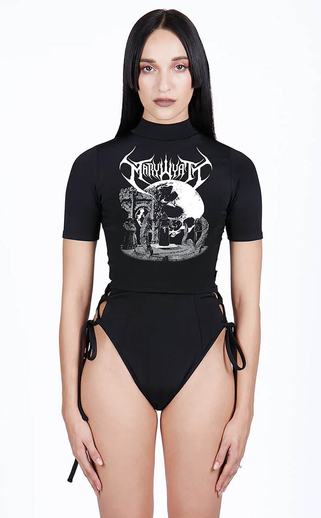 Day of Reckoning High Neck Swim Top-Mary Wyatt-Tragic Beautiful