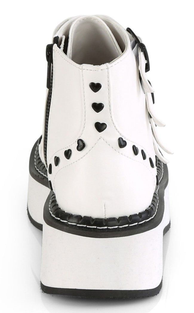 EMILY-315 White Boots-Demonia-Tragic Beautiful