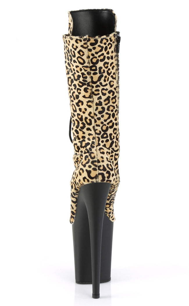 FLAMINGO-1050LP Leopard Print Mid Calf Boots-Pleaser-Tragic Beautiful