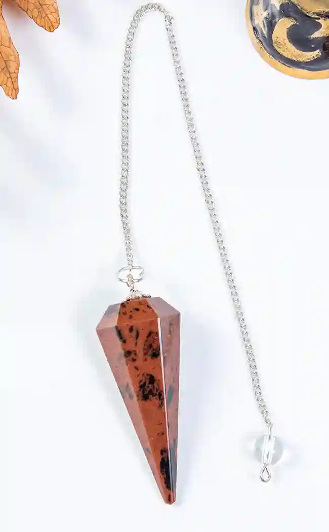 Faceted Pendulum | Mahogany Obsidian-Crystals-Tragic Beautiful