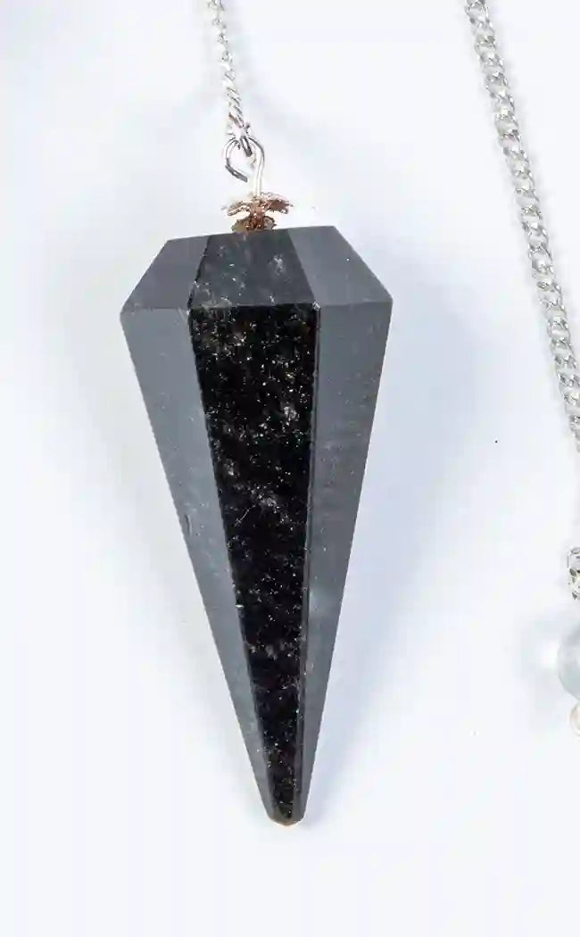 Faceted Pendulum | Obsidian-Crystals-Tragic Beautiful