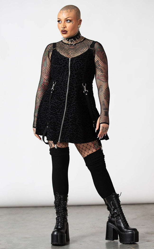 Feelin' Purrty Skater Dress-Killstar-Tragic Beautiful