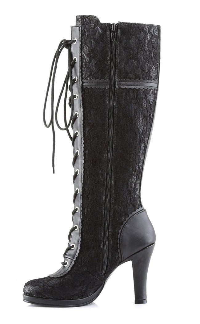 GLAM-240 Black Boots-Demonia-Tragic Beautiful