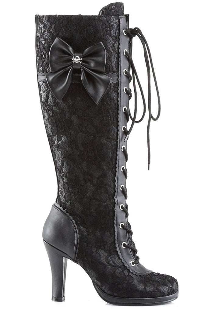 GLAM-240 Black Boots-Demonia-Tragic Beautiful