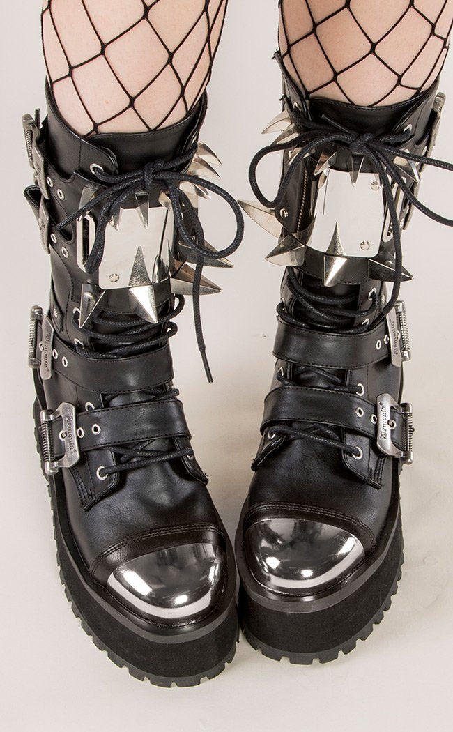 GRAVEDIGGER-250 Vegan Boots (Au Stock)-Demonia-Tragic Beautiful